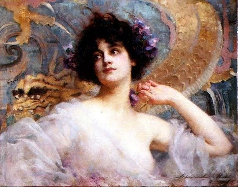 Henrietta Rae - Ritratto di una giovane bellezza, c.1904